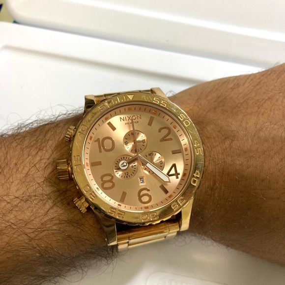 Stunning Nixon 51-30 Chrono, Simplify, rose gold, new battery - Picture 1 of 14